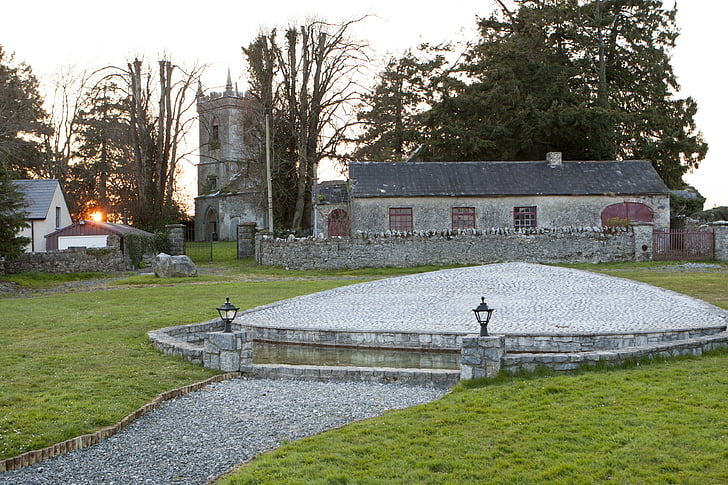 templom, örökség központ, Ferbane, Írország, építészet, történelem, híres hely