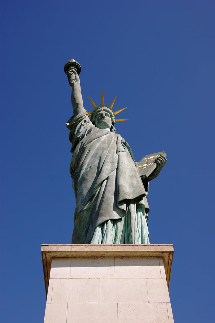 paris, statue of liberty, statue, france, dom