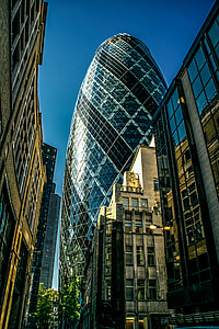 gherkin, building, city, london, architecture, cityscape, landmark