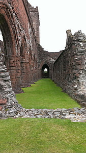 ruin, kyrkoruiner, Gothic, byggnad, kyrkan, historiska, Skottland