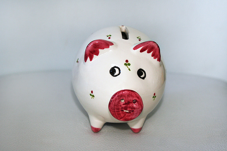 Piggy bank, soldi, Salva, monete, Euro, cento, sembra