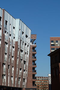 Hamburgo, Inicio, arquitectura, moderno, fachada, Resumen, Alemania
