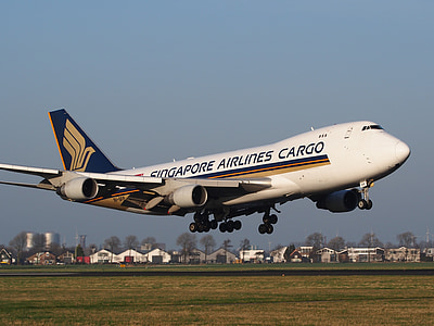 Boeing 747, jumbo jet, lignes aériennes de Singapour, Cargo, avion, avion, décoller