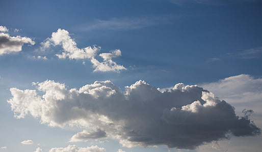 气氛, 蓝色, 蓝蓝的天空, 云量, 云彩, cloudscape, 多云