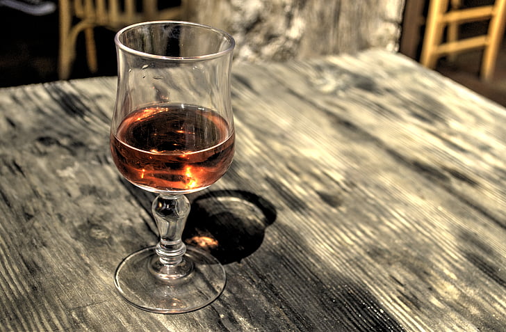 alcohol, alcoholic, dinner, drinking, glass, hdr, rose wine