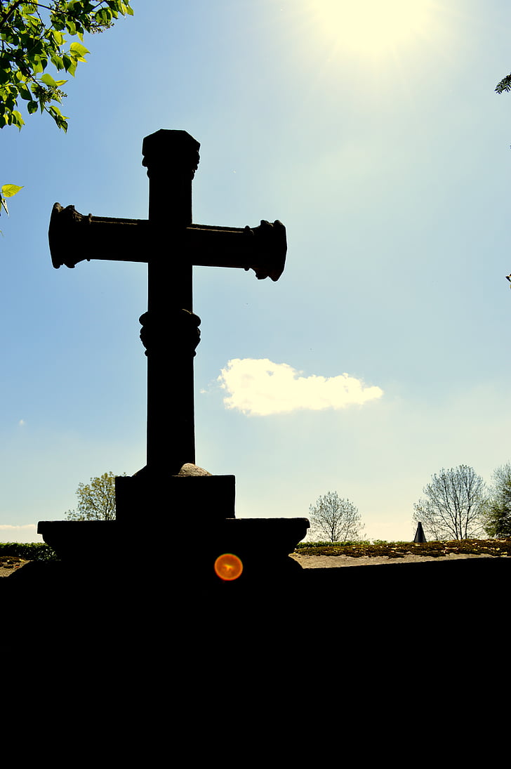 cross, christianity, cemetery