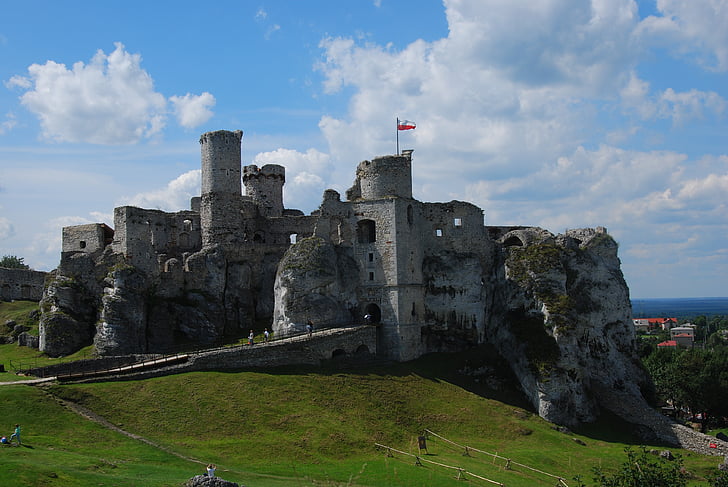 Castillo, edificio, Jura, Fort, lugar famoso, historia, antigua ruina