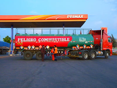 benzinkutak, teherautó, jármű, tartály kocsi, tankol, gáz, benzin