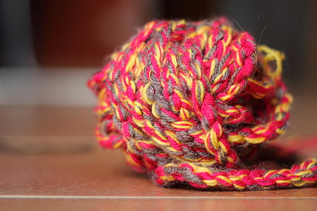 laine, berceau du chat, Tricoter, travail de la main, couleur, coloré, jouet pour chat