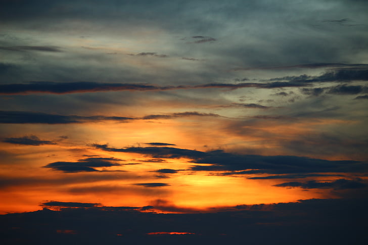 taevas, Sunset, Õhtune taevas, Afterglow, pilved, pilve - taevas, dramaatiline taevas