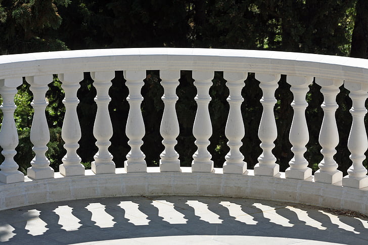 balustrade, Park, symmetri