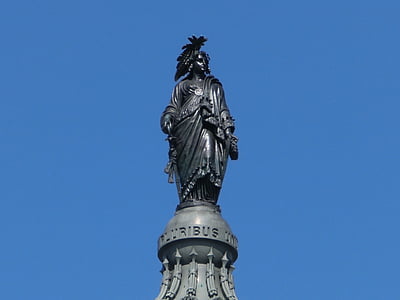statue de, é.-u., Washington, e pluribus unum, Capitol, Demokratie, fédéralisme