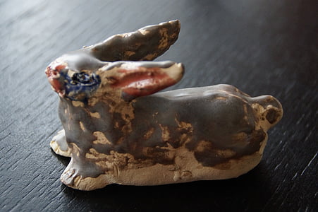 sound, clay figure, hare, easter bunny, easter, school, weel