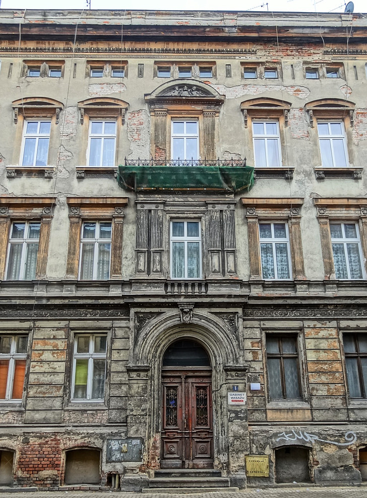 Bydgoszcz, bygning, facade, udvendig, arkitektur, Polen, historiske