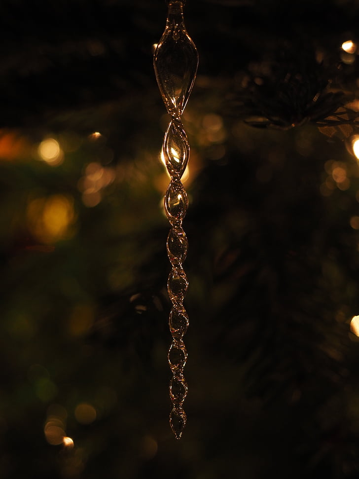 istapp, glas smycken, jul, juldekorationer, Christmas Ornament, juletid, weihnachtsbaumschmuck