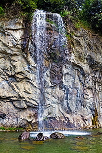 瀑布, 水, 流动的水, 自然, 和平, 河, 岩石-对象