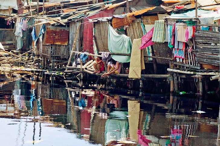 Filipiinid, slummides, Manila