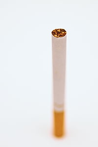 sigaret, tabak, rook, witte achtergrond