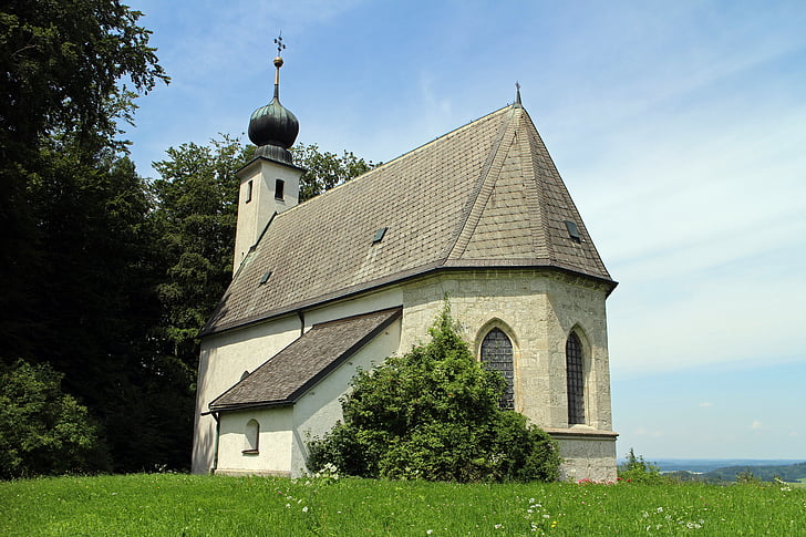 casa de adoração, Igreja, Capela, St johann, Siegsdorf, Católica