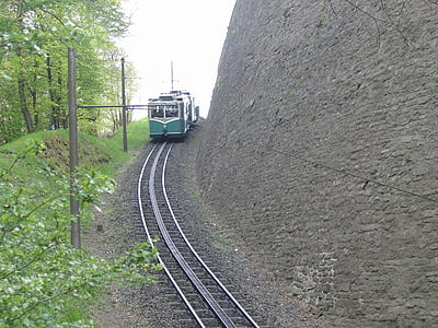 Ejder kaya, Tren, görünüyordu, Siebengebirge