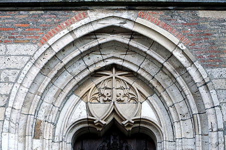 arhitektura, Gotska, lok okno, portal, okno, Ulm, nudi