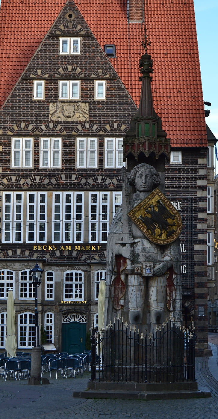 Bremen, tržnica, Roland, Becks na tržištu, salon, stare kuće, mjesta od interesa