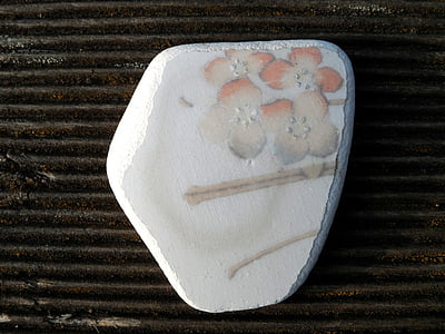pedra de, blanc, polit, disseny floral, vell, blanquejats fora, filigrana