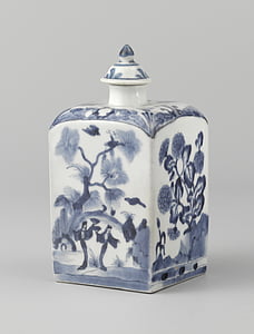 Porcelianas, konteineris, keramika, dizainas, tradicinis, Japonija, derlius