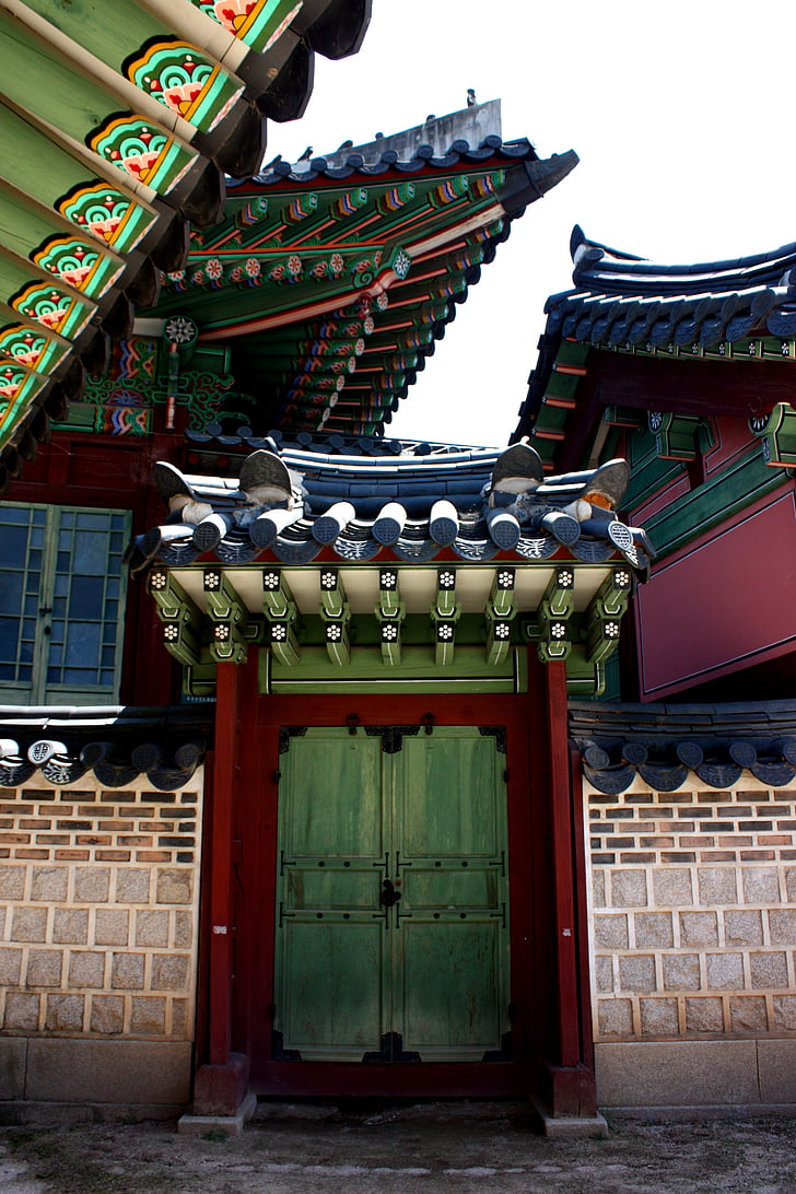 Palacio, Corea, puerta de entrada, historia, Asia, arquitectura, Templo - edificio