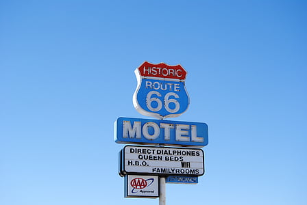 route 66, street sign, usa