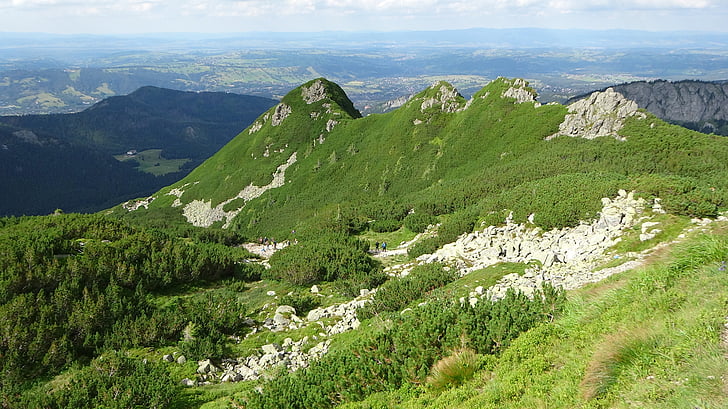 planine, Tatry, Poljska, krajolik, planinarska staza, odmor, priroda
