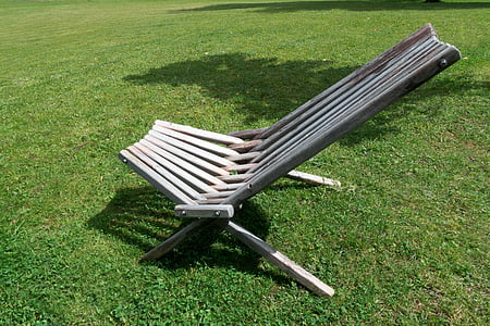 stoel, hout, ontwerp, object, meubilair, Tuin, zitten