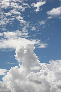 nebo, oblaki, Martinik, narave, modra, vreme, zraka
