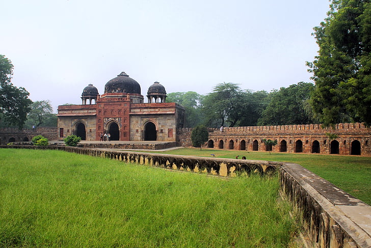 India, Delhi, graven, arkitektur