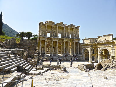 ruiner, romerske, tempelet, gamle, historiske, Tyrkia, gamle