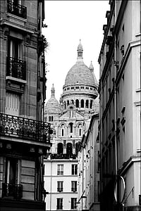 Paris, Sacré-coeur, Montmartre, hjerte, Frankrig, basilikaen, monument