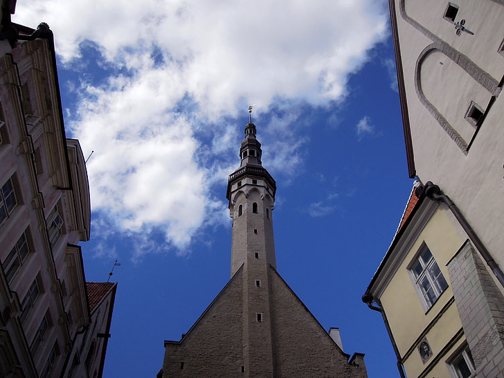 Tallinn, Estonia, pemandangan, lama, Kota, arsitektur, tempat wisata