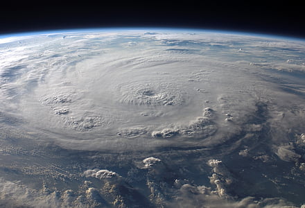 Luftbild, Foto, Erde, Wolken, Kaltfront, Warmfront, Hurrikan Felix