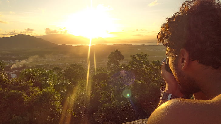 fotógrafo, colina de lanterna, Campeche, Florianópolis, casa de campo, natureza, pôr do sol