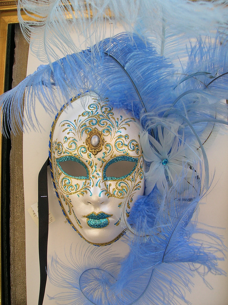 maska, maškarný ples, Karneval, Benátky, Taliansko, kostým, fantasy