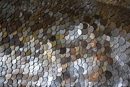 peniaze, exponát, 10, 5 dielov, európskej meny, 20, symbol