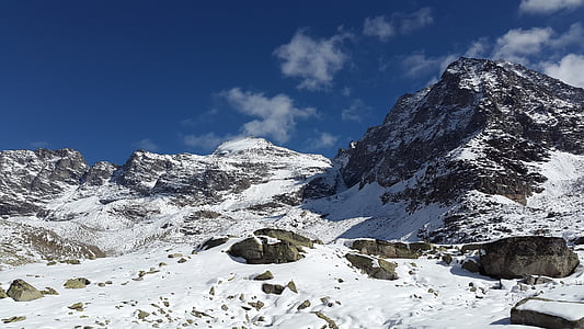 vertainspitze, geleira, Tirol do Sul, Alpina, parede norte, frio, gelada