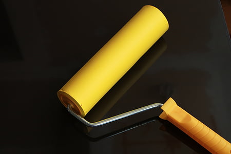 eva, roller, rubber, seam, wallpaper, yellow, tools