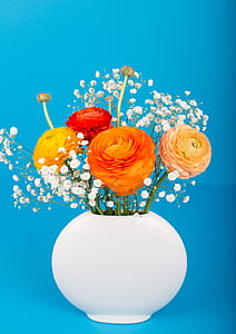 цвете, Лютиче, ваза за цветя, букет, Пролет, цветни, Великден