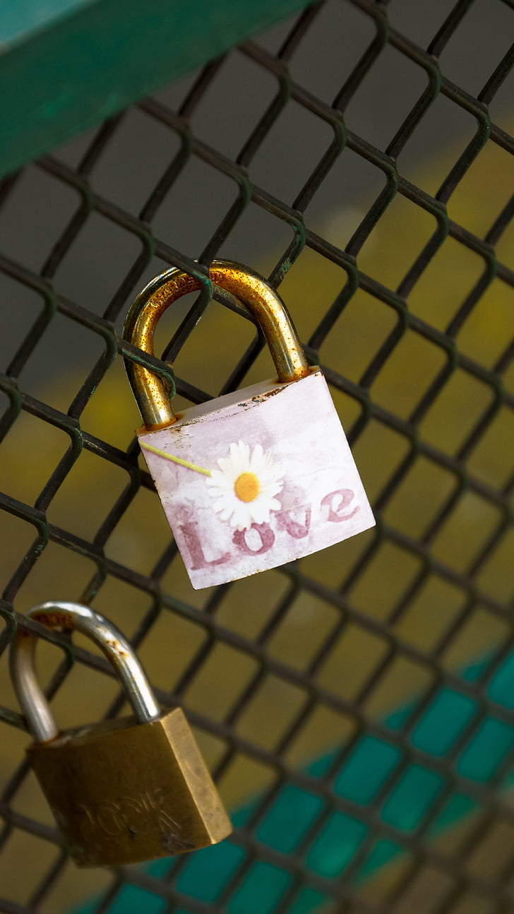 piekaramās slēdzenes, mīlu, simbols, bloķēšana, romantika, tilts, romantisks