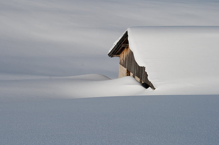l'hivern, neu, natura, muntanyes, Àustria, Tirol, recorregut d'esquí