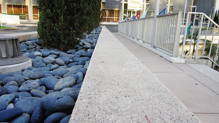 rocks, pebbles, sidewalk, cement, pebble, rock, stones