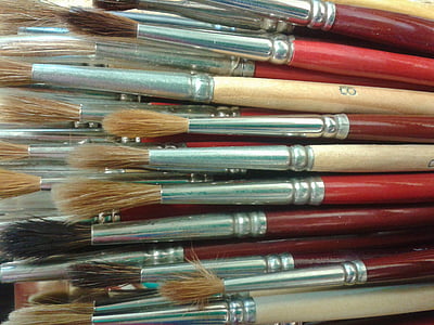 brush, paint brush, hair brush, paint, brush hair, brush bristles, painting