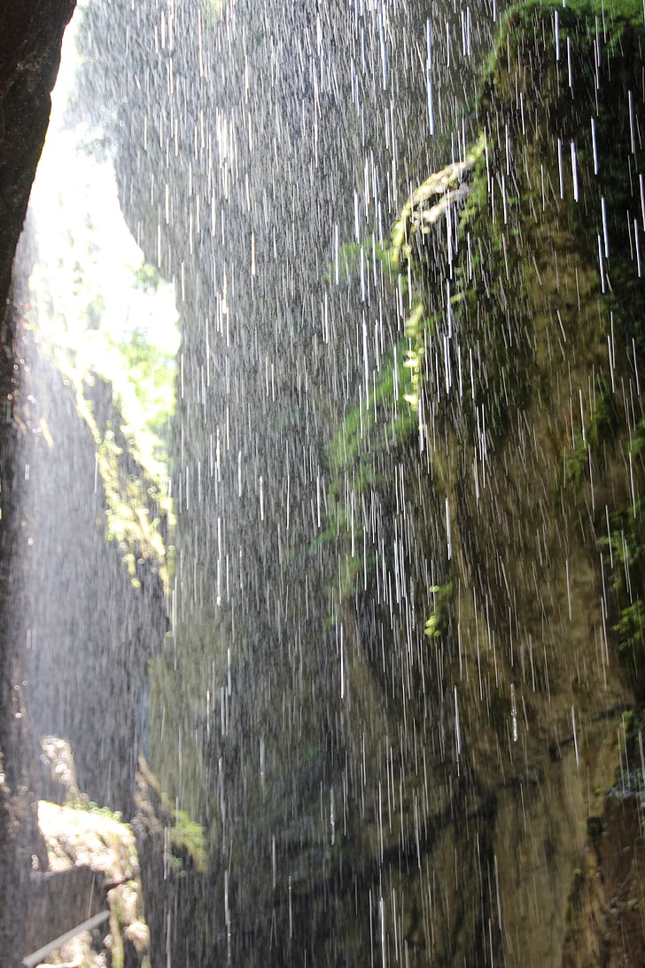 rain, water, rainwater, rock