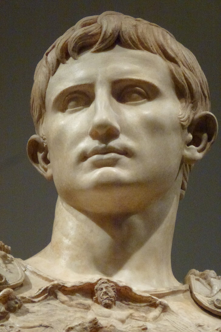 auguste, emperor, antique, statue